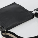 BALLY Shoulder Bag Leather Black Silver Auth 188106-6