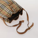 Burberrys Hand Bag Leather Canvas 4 Set Brown Beige Auth 188107-11