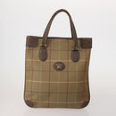 Burberrys Hand Bag Leather Canvas 4 Set Brown Beige Auth 188107-2
