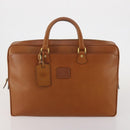 Burberrys Hand Bag Leather Canvas 4 Set Brown Beige Auth 188107-22