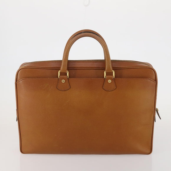Burberrys Hand Bag Leather Canvas 4 Set Brown Beige Auth 188107