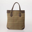 Burberrys Hand Bag Leather Canvas 4 Set Brown Beige Auth 188107-3