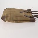 Burberrys Hand Bag Leather Canvas 4 Set Brown Beige Auth 188107-4