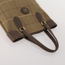 Burberrys Hand Bag Leather Canvas 4 Set Brown Beige Auth 188107-5
