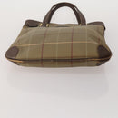 Burberrys Hand Bag Leather Canvas 4 Set Brown Beige Auth 188107-6