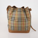 Burberrys Hand Bag Leather Canvas 4 Set Brown Beige Auth 188107-9