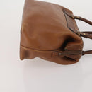 Burberrys Nova Check Hand Bag Leather Canvas 4 Set Brown Beige Auth 188108-23