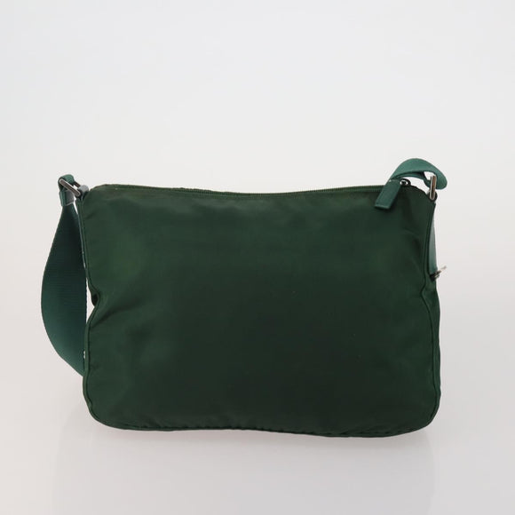PRADA PRADA Hand Bag Nylon Leather Canvas 5 Set Black Green beige Auth 188110