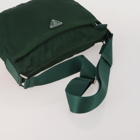 PRADA PRADA Hand Bag Nylon Leather Canvas 5 Set Black Green beige Auth 188110