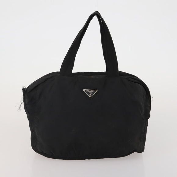 PRADA PRADA Hand Bag Nylon Leather Canvas 5 Set Black Green beige Auth 188110