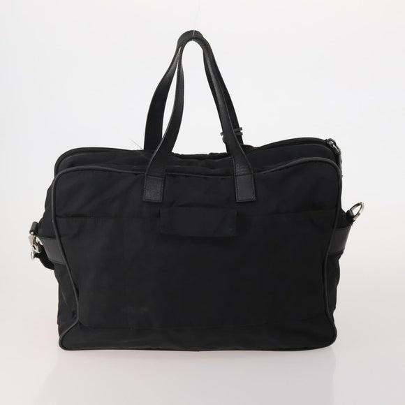 PRADA PRADA Hand Bag Nylon Leather Canvas 5 Set Black Green beige Auth 188110