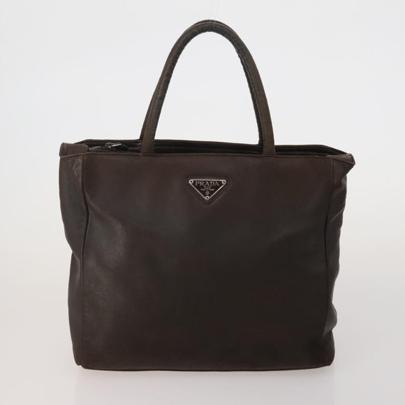 PRADA Hand Bag Nylon Leather 5 Set Black Brown Red Auth 188112