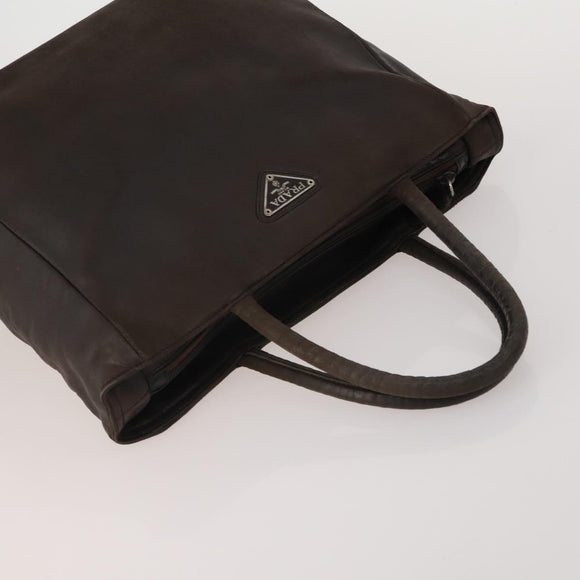 PRADA Hand Bag Nylon Leather 5 Set Black Brown Red Auth 188112