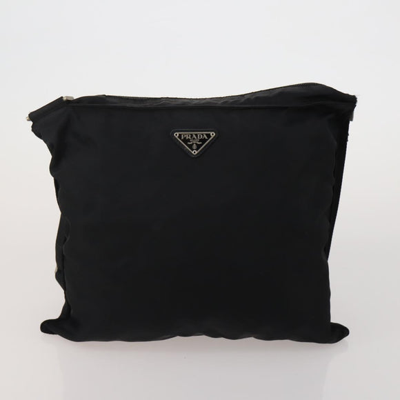 PRADA Shoulder Bag Nylon 5 Set Black Khaki Auth 188113