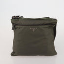 PRADA Shoulder Bag Nylon 5 Set Black Khaki Auth 188113-17