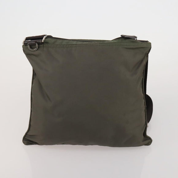 PRADA Shoulder Bag Nylon 5 Set Black Khaki Auth 188113
