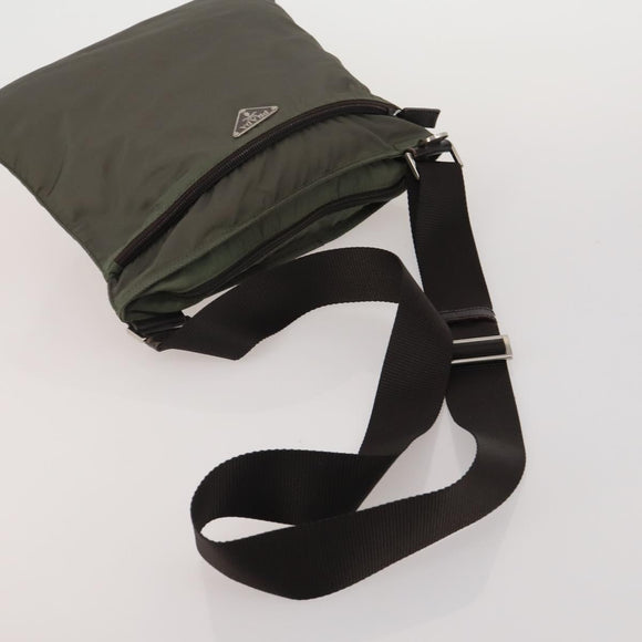PRADA Shoulder Bag Nylon 5 Set Black Khaki Auth 188113