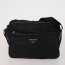 PRADA Shoulder Bag Nylon 5 Set Black Khaki Auth 188113-7