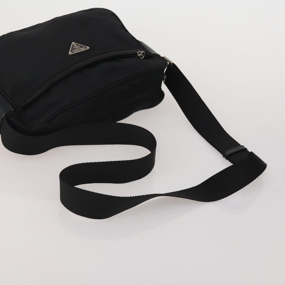 PRADA Shoulder Bag Nylon 5 Set Black Khaki Auth 188113