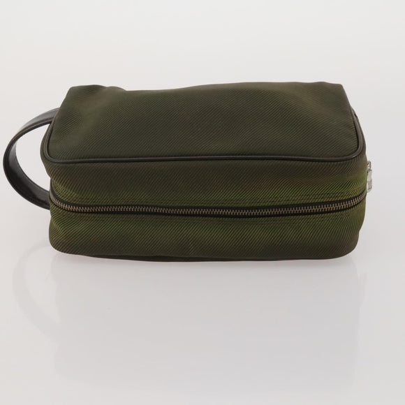 LOUIS VUITTON Monogram Epi Tie Clutch Bag 5 Set Green Black LV Auth 188114
