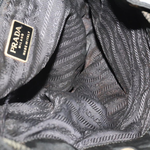 PRADA Shoulder Bag Nylon 4 Set Black Auth 188115