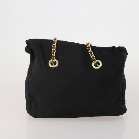 PRADA Shoulder Bag Nylon 4 Set Black Auth 188115