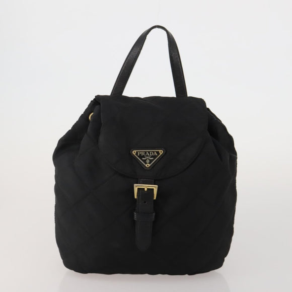 PRADA Shoulder Bag Nylon 4 Set Black Auth 188115