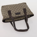 GUCCI GG Supreme Shoulder Bag PVC 3 Set Beige Auth 188118-12