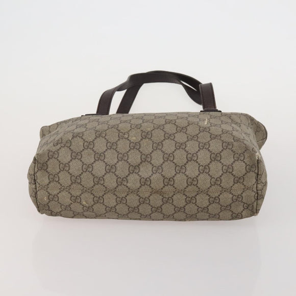 GUCCI GG Supreme Shoulder Bag PVC 3 Set Beige Auth 188118