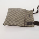 GUCCI GG Supreme Shoulder Bag PVC 3 Set Beige Auth 188118-18