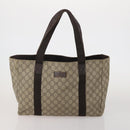 GUCCI GG Supreme Shoulder Bag PVC 3 Set Beige Auth 188118-2