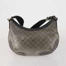 GUCCI GG Canvas GG Crystal Shoulder Bag 5 Set Beige Black Auth 188120-13