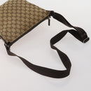 GUCCI GG Canvas GG Crystal Shoulder Bag 5 Set Beige Black Auth 188120-19