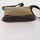 GUCCI GG Canvas GG Crystal Shoulder Bag 5 Set Beige Black Auth 188120-20