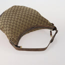 GUCCI GG Canvas GG Crystal Shoulder Bag 5 Set Beige Black Auth 188120-9