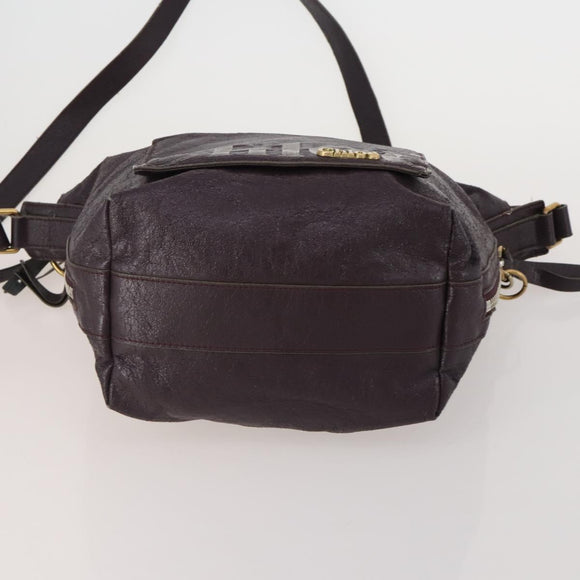 BALLY Loewe Chloe Celine Etro Bag Leather 6 Set Beige Brown black Auth 188121