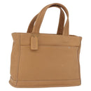 Coach Hand Bag Leather Brown Gold Auth 188180-1