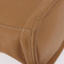 Coach Hand Bag Leather Brown Gold Auth 188180-11