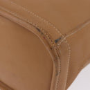 Coach Hand Bag Leather Brown Gold Auth 188180-12