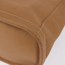 Coach Hand Bag Leather Brown Gold Auth 188180-14