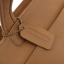 Coach Hand Bag Leather Brown Gold Auth 188180-16