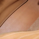 Coach Hand Bag Leather Brown Gold Auth 188180-18