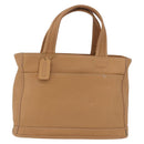 Coach Hand Bag Leather Brown Gold Auth 188180-2