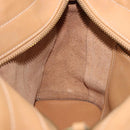Coach Hand Bag Leather Brown Gold Auth 188180-20