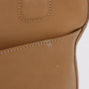 Coach Hand Bag Leather Brown Gold Auth 188180-3