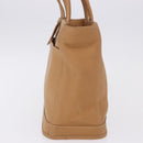 Coach Hand Bag Leather Brown Gold Auth 188180-5