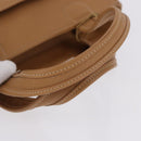 Coach Hand Bag Leather Brown Gold Auth 188180-8