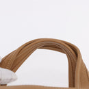 Coach Hand Bag Leather Brown Gold Auth 188180-9