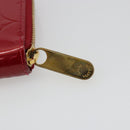 LOUIS VUITTON Monogram Vernis Zippy Wallet Pomme D'amour M91981 Auth 188188A-12