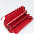 LOUIS VUITTON Monogram Vernis Zippy Wallet Pomme D'amour M91981 Auth 188188A-13